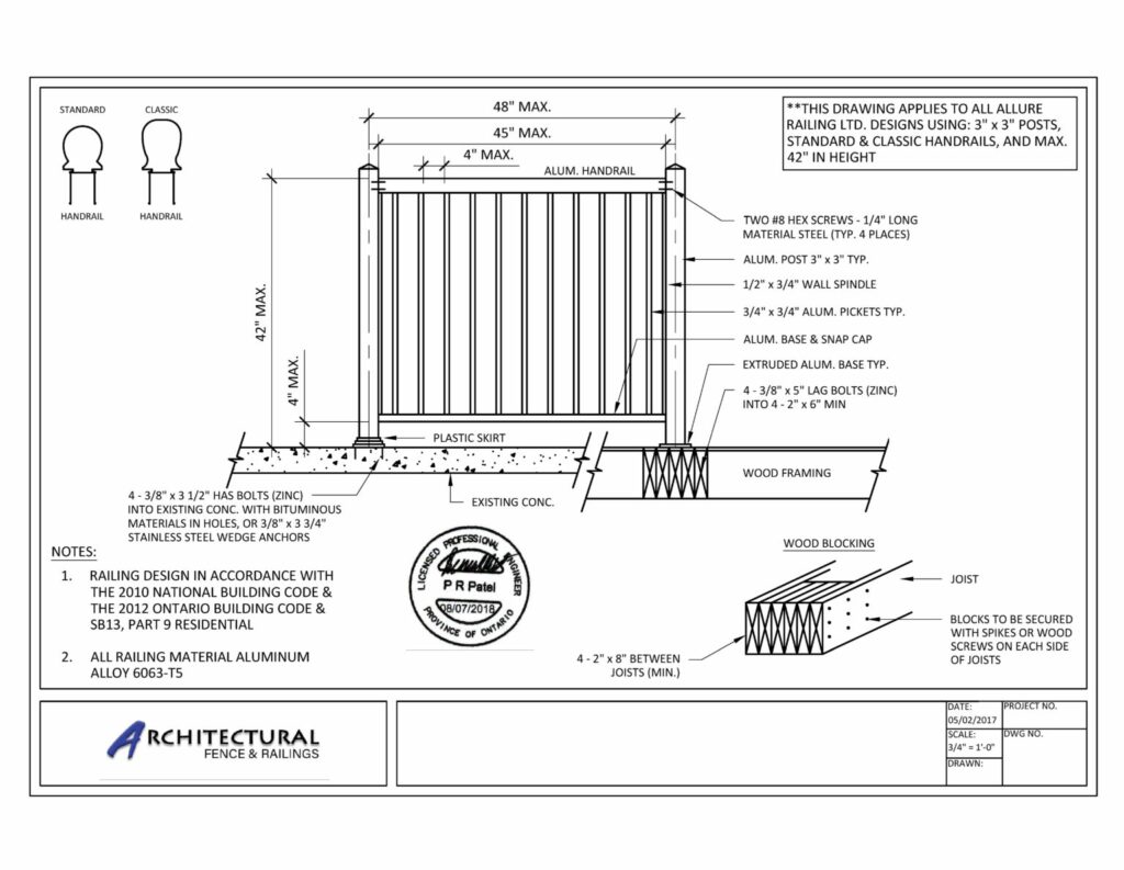 aluminum railings toronto