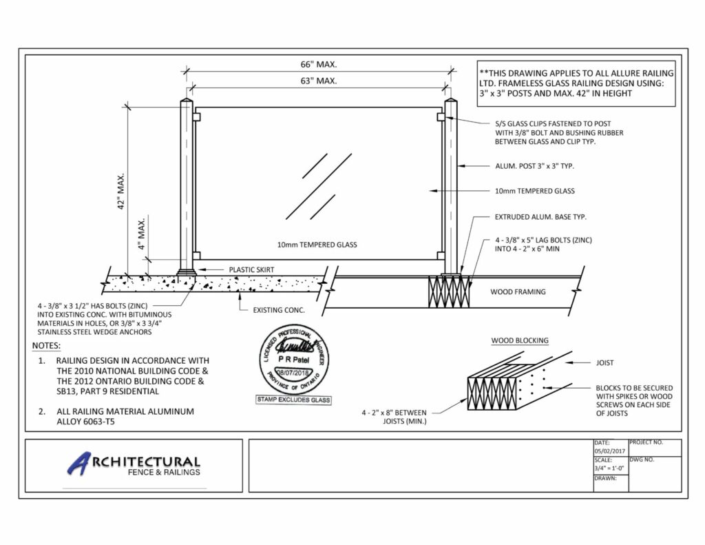 glass railings manufacturer